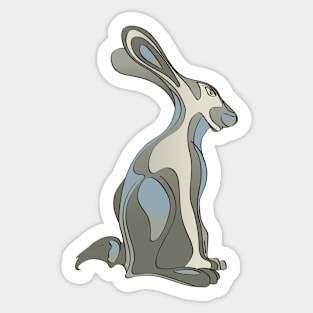 Hare - Contour Sticker